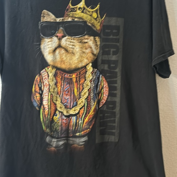 Big Paw Paw cat graphic tee size medium - Picture 2 of 5